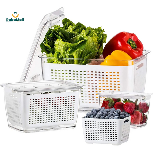 3 Boîtes de rangement pour réfrigérateur
