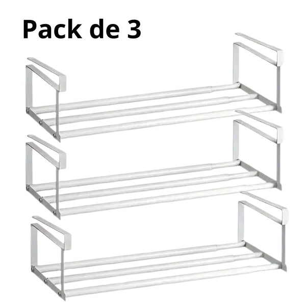 Etagère extensible : chaussures, cuisine, salle de bain, livres...