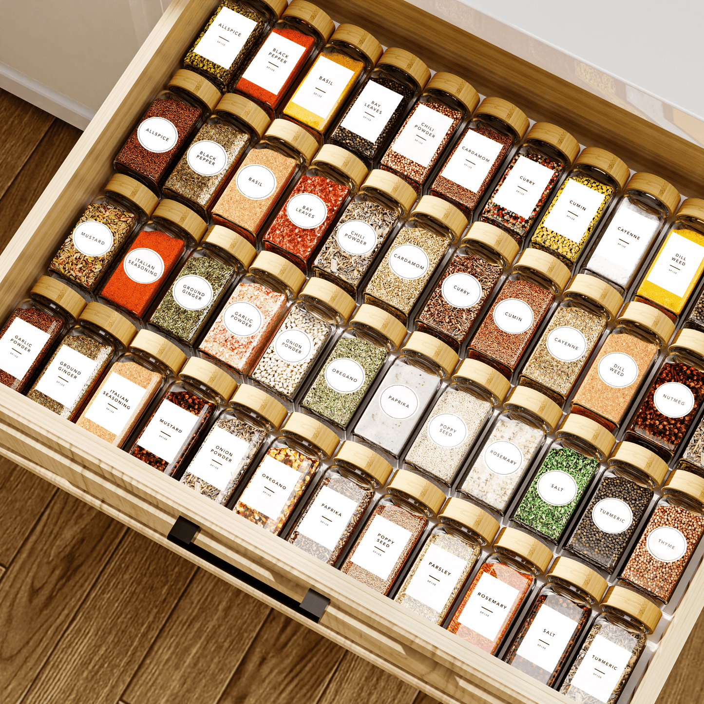 PACK DE POTS D'ÉPICES AVEC LES SUPPORTS