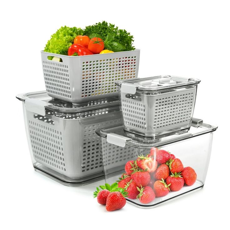 3 Boîtes de rangement pour réfrigérateur